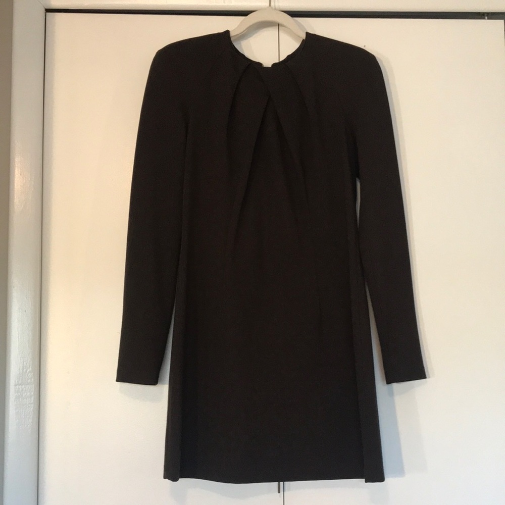 Plein Sud Jeanius Dark Brown Dress- long sleeved
